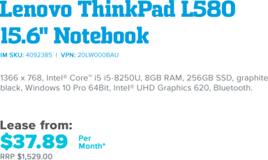Lenovo ThinkPad L580 15.6" Notebook