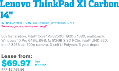 Lenovo ThinkPad X1 Carbon 14"