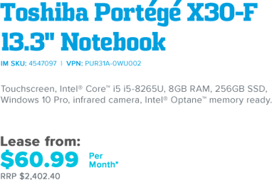 Toshiba Portégé X30-F 13.3" Notebook